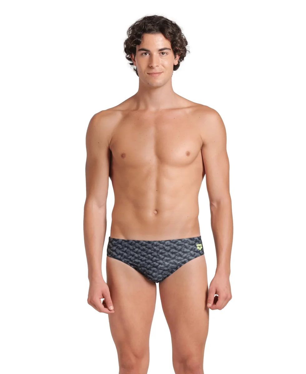 Bañador slip arena Performance para hombre Monogram Salvia Oscura Multi - Imagen 2