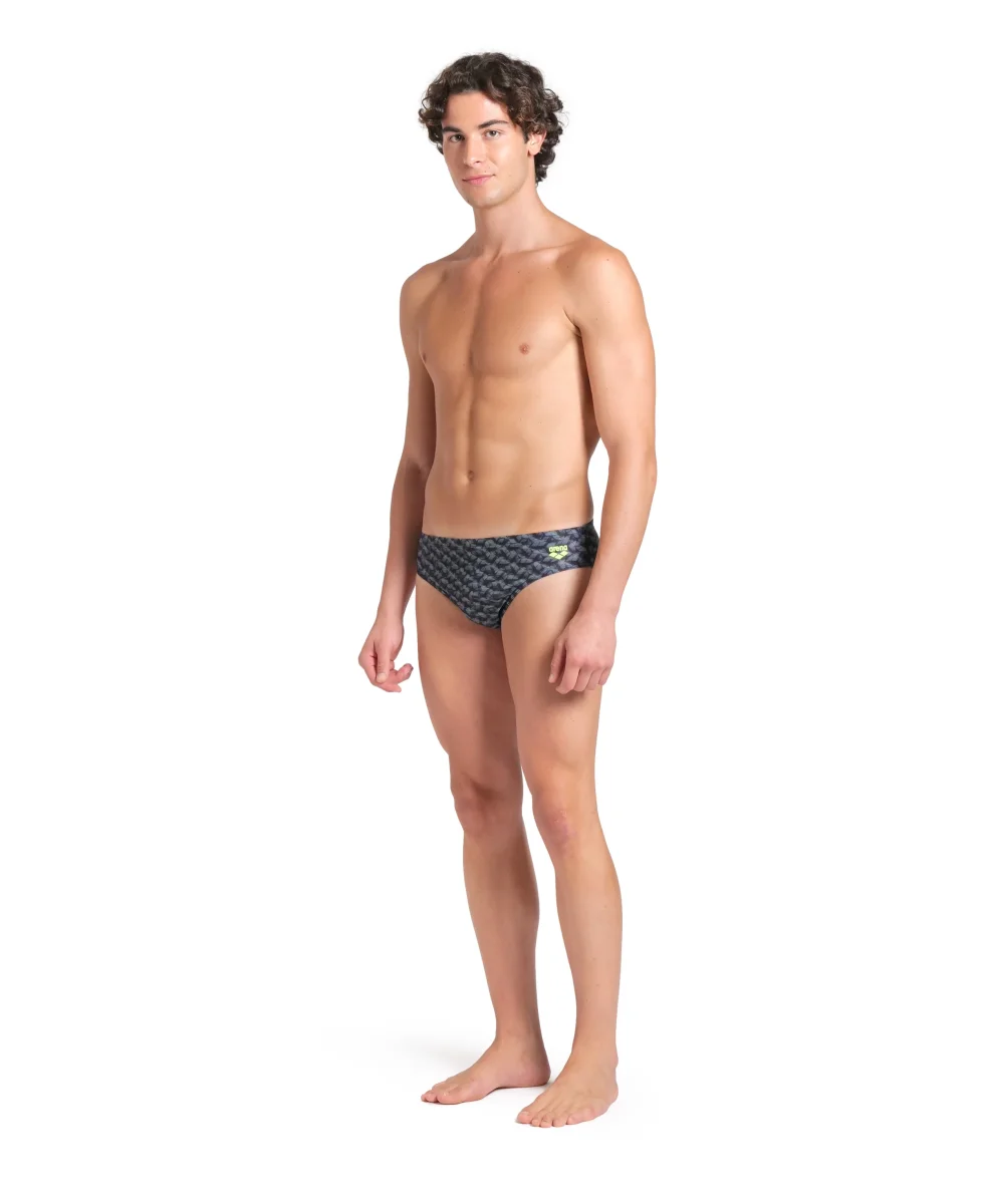 Bañador slip arena Performance para hombre Monogram Salvia Oscura Multi - Imagen 4