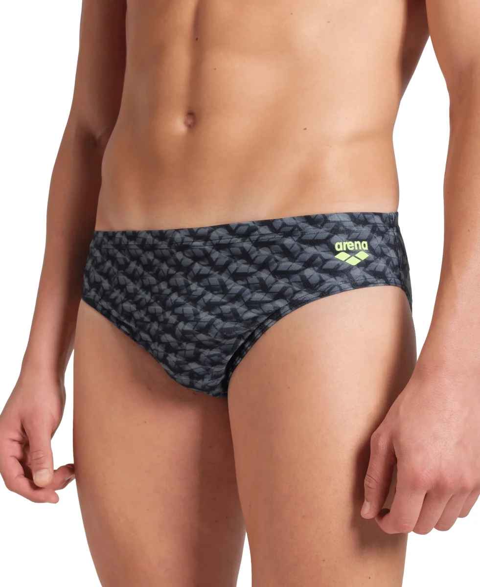Bañador slip arena Performance para hombre Monogram Salvia Oscura Multi - Imagen 5